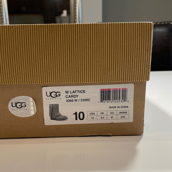 UGG Gray Tall Knit Boots - Picture 9 of 9